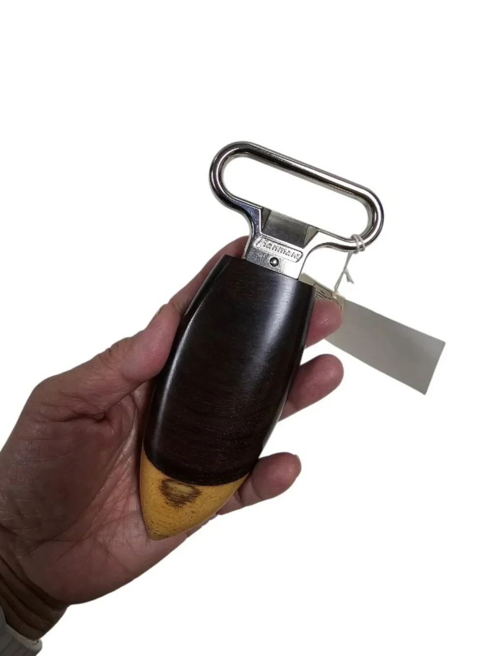 Carved Wood Handle Franmara Two-Prong Cork Extractor - Made in Italy
